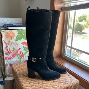 Black Suede Tommy Hilfiger Boots 8.5M